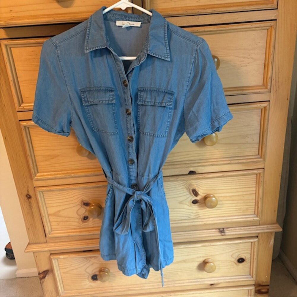 Blue Romper Shorts Size Medium